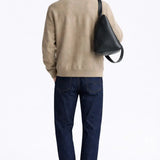 Back view of Cesare Full Zip Sweater, full view