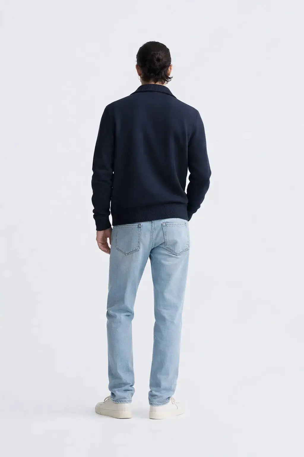 Back view of Cesare Full Zip Sweater