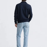 Back view of Cesare Full Zip Sweater