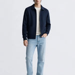 Cesare Full Zip Sweater shown in a lifestyle setting