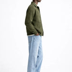 Side view of Cesare Full Zip Sweater, alternate view