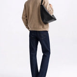 Side view of Cesare Full Zip Sweater, opposite side