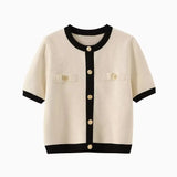 Front view of Beige Chanelle Top