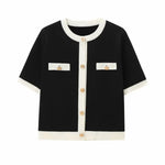 Front view of Black Chanelle Top
