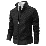 Front view of Black Chic & Classy Stylish Men's Jacket