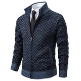 Front view of Blue Chic & Classy Stylish Men's Jacket