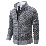Front view of Gray Chic & Classy Stylish Men's Jacket