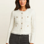 Back view of Chic Tweed Jacket, alternate view