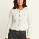 Back view of Chic Tweed Jacket, alternate view