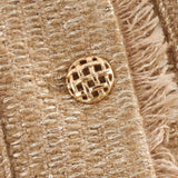Close-up detail of Chic Tweed Jacket, fabric detail