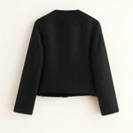 Chic Tweed Jacket shown in a lifestyle setting, alternate view