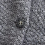 Close-up detail of Cinder Cardigan, construction detail