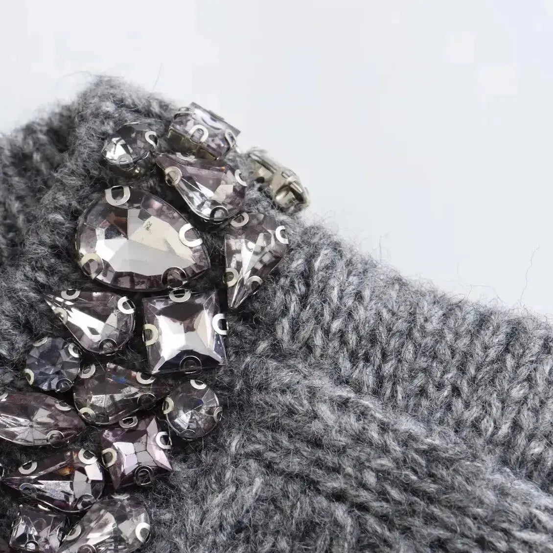 Close-up detail of Cinder Cardigan, fabric detail