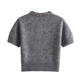 Front view of Cinder Cardigan