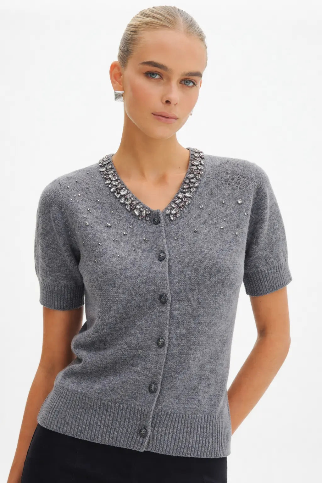 Cinder Cardigan shown in a lifestyle setting