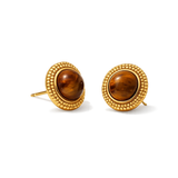 Front view of Clarendon Pearls Earrings, close up