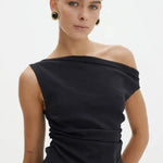 Clarendon Pearls Earrings shown in a lifestyle setting, alternate view