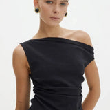 Clarendon Pearls Earrings shown in a lifestyle setting, alternate view
