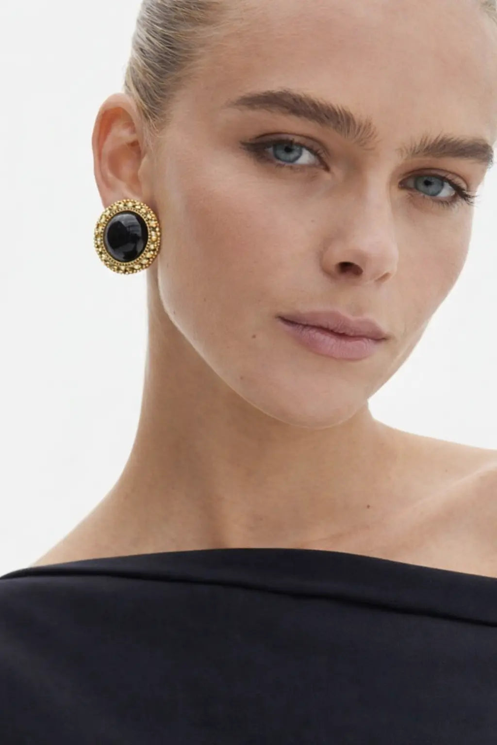 Clarendon Pearls Earrings shown in a lifestyle setting