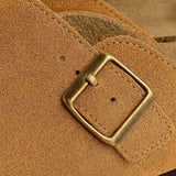 Close-up detail of Classic Boston Slipper Clogs, fabric detail