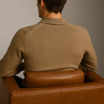 Classic Cotton Knit Sweater shown in a lifestyle setting, cropped view