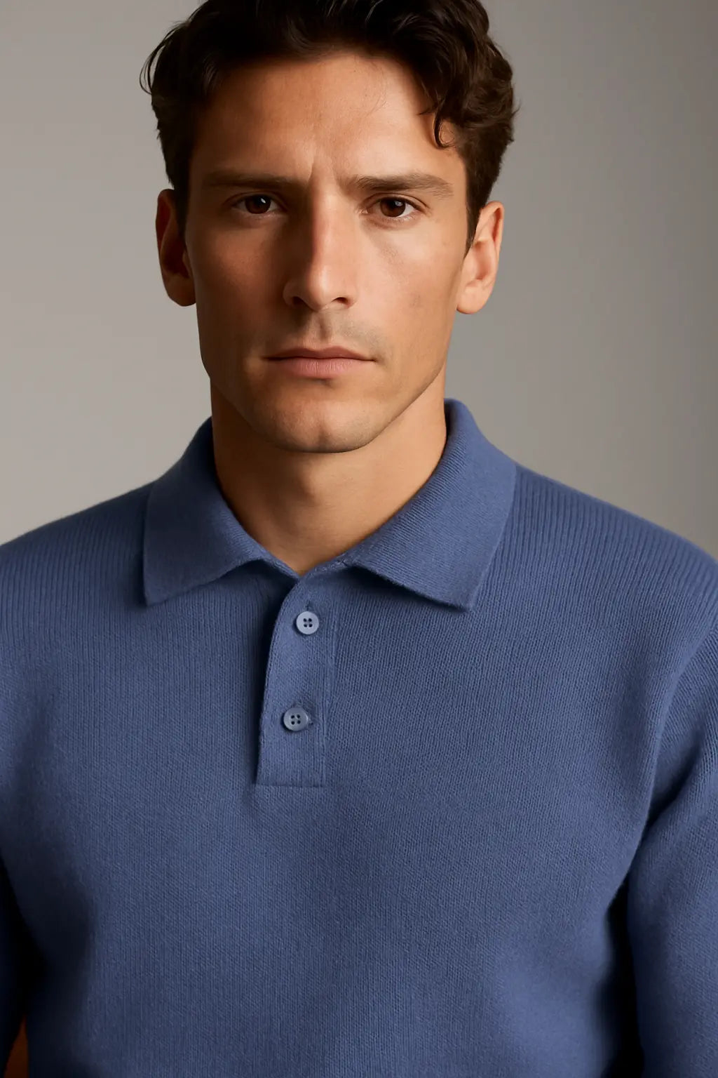 Classic Cotton Knit Sweater shown in a lifestyle setting