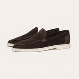 Side view of Coffee Classic Loafers