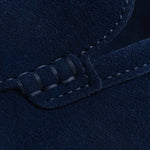 Close-up detail of Classic low Loafers, fabric detail