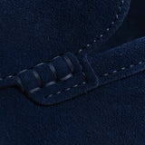Close-up detail of Classic low Loafers, fabric detail
