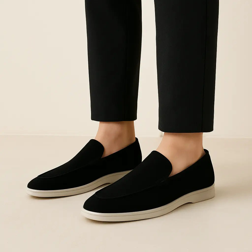 Classic low Loafers shown in a lifestyle setting