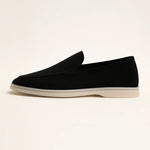Side view of Black Classic low Loafers