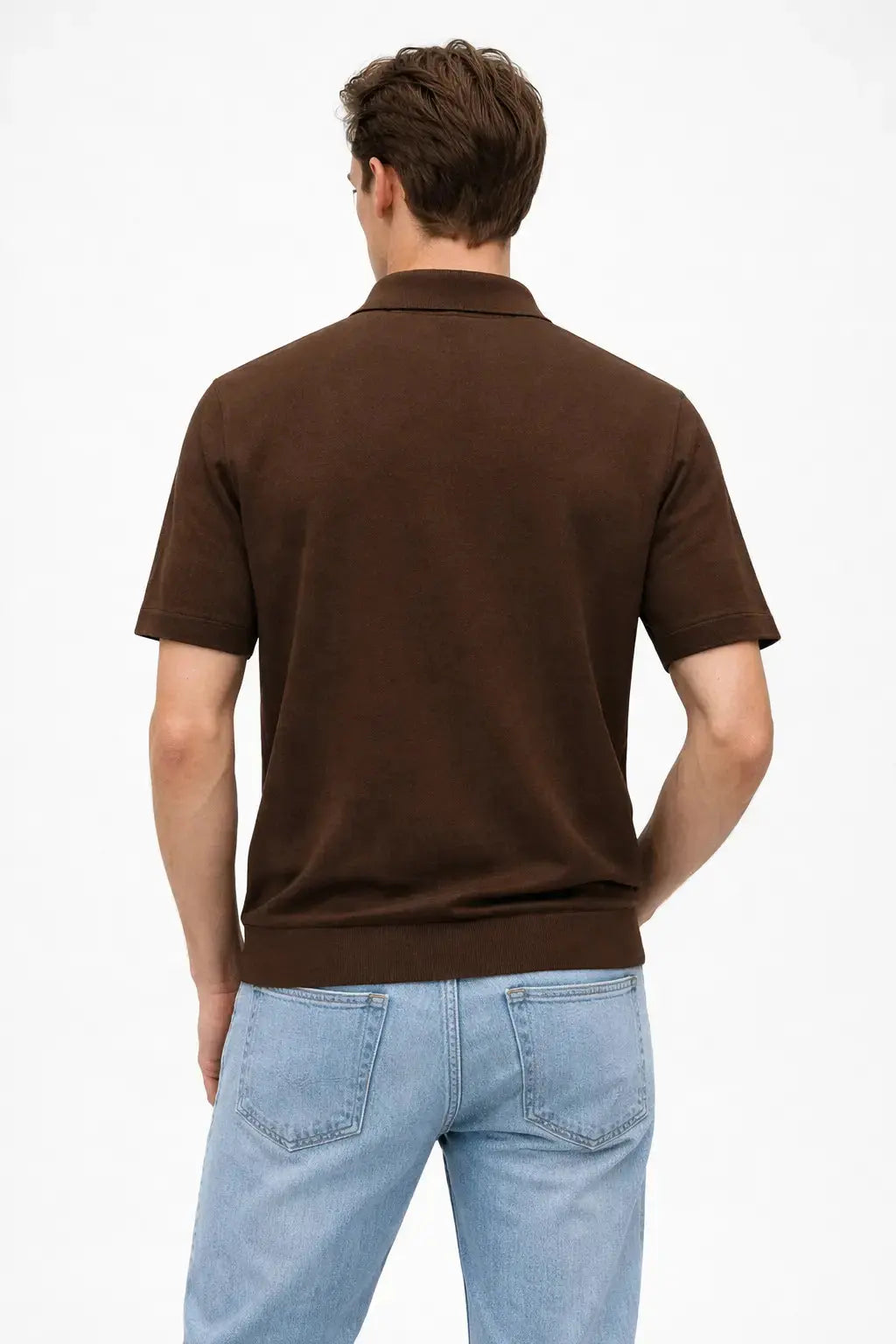 Back view of Classic Polo Shirt, full view