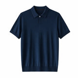 Front view of Blue Classic Polo Shirt