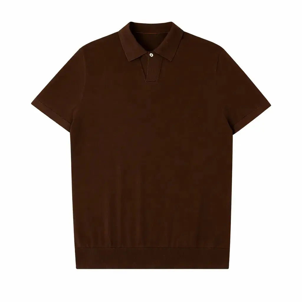 Front view of Coffee Classic Polo Shirt