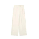Front view of Beige Cleo Suit Trousers