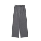 Front view of Grey Cleo Suit Trousers