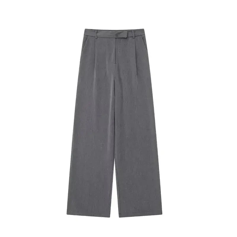 Front view of Grey Cleo Suit Trousers