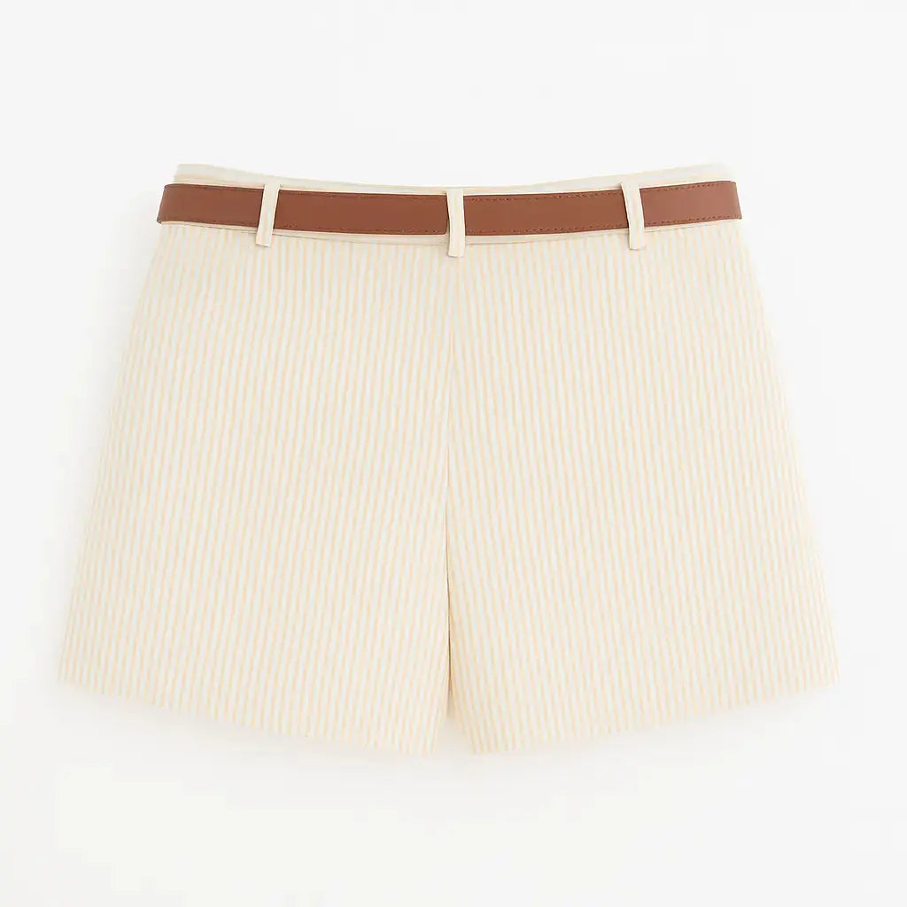 Close-up detail of Coastal shorts, construction detail