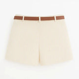 Close-up detail of Coastal shorts, construction detail
