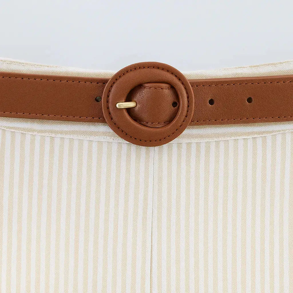 Close-up detail of Coastal shorts, texture detail