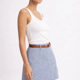 Coastal shorts shown in a lifestyle setting, alternate view
