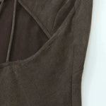 Close-up detail of Cocoa Dress, fabric detail