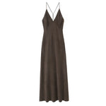 Front view of Brown Cocoa Dress