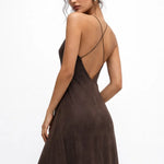 Cocoa Dress shown in a lifestyle setting