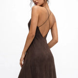 Cocoa Dress shown in a lifestyle setting