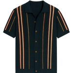 Front view of Navy Blue Coral Bay Shirt