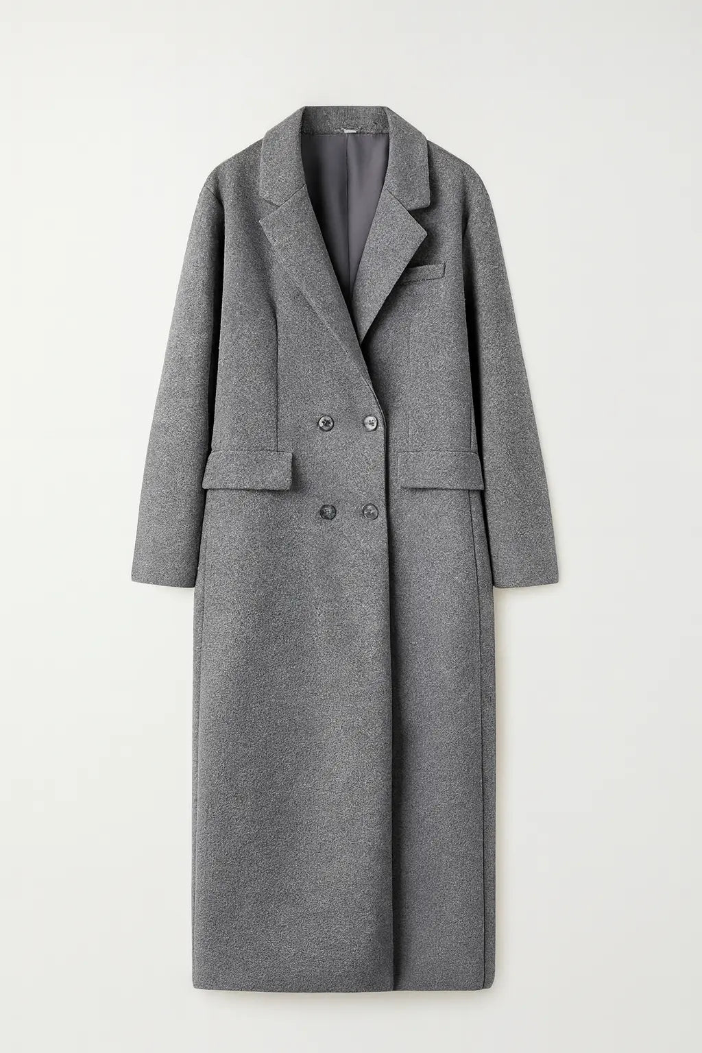 Front view of Grey Corvelle Coat