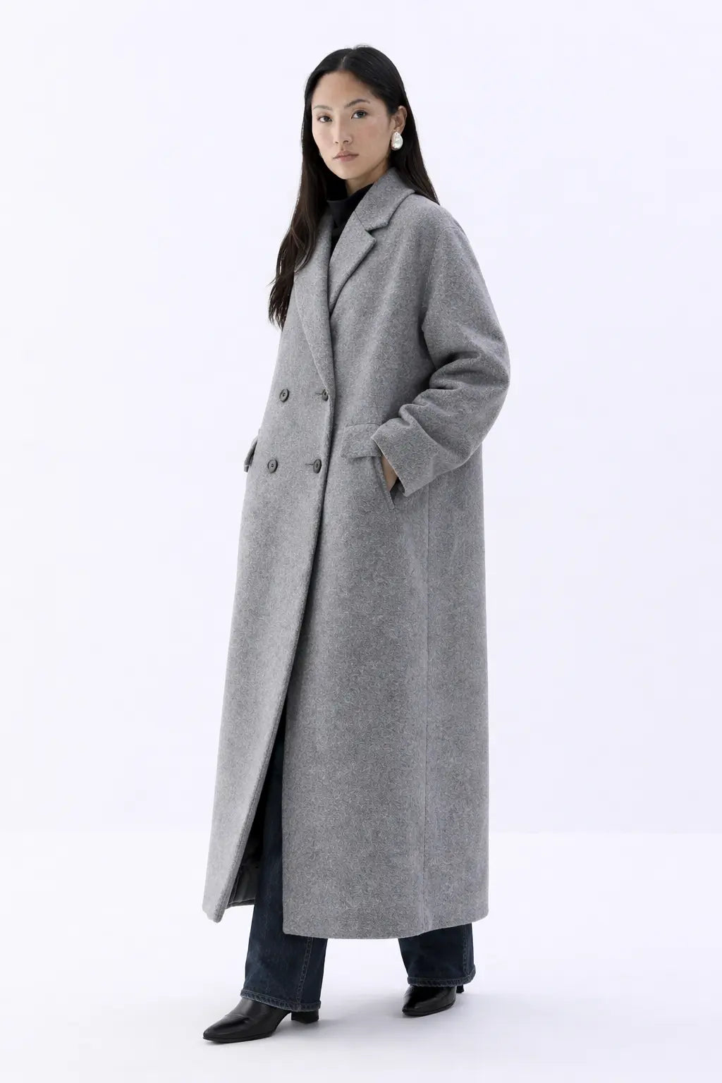Corvelle Coat shown in a lifestyle setting
