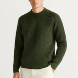 Cotton Knit Sweater shown in a lifestyle setting, alternate view