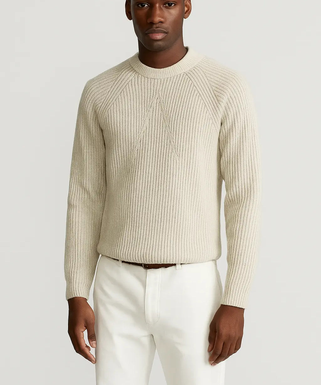Cotton Knit Sweater shown in a lifestyle setting